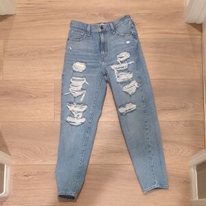 Levi's Woman's High Waist Mom Jean Distressed Blue Women's Jeans